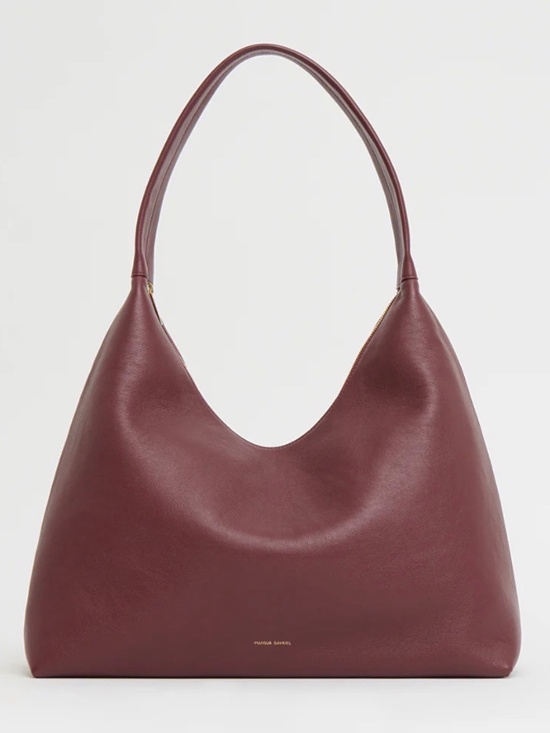 Mansur Gavriel Handbags - Mansur Gavriel Large Maxi Candy Hobo Leather Bag Red Oxblood